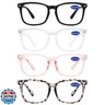 WEMOOTANTS 4 Packs Reading Glasses 3.5 for Women Blue Light Blocking Square Computer Readers 1.0 1.25 1.5 1.75 2.0 2.25 2.5 2.75 3.0 3.50 4.0 5.0 6.0
