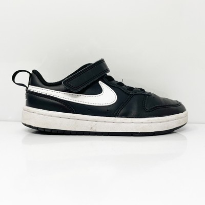 

Черные повседневные кроссовки Nike Boys Court Borough Low 2 BQ5451-002, размер 12C, Черный, Court Borough Low 2