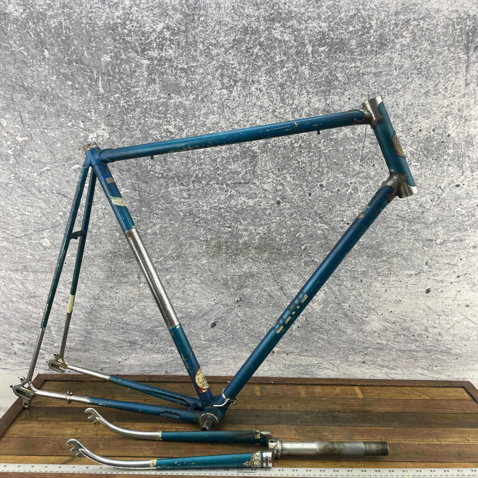 Vintage OLMO Frame Set 63 60 cm BENT Campagnolo Lugged Steel