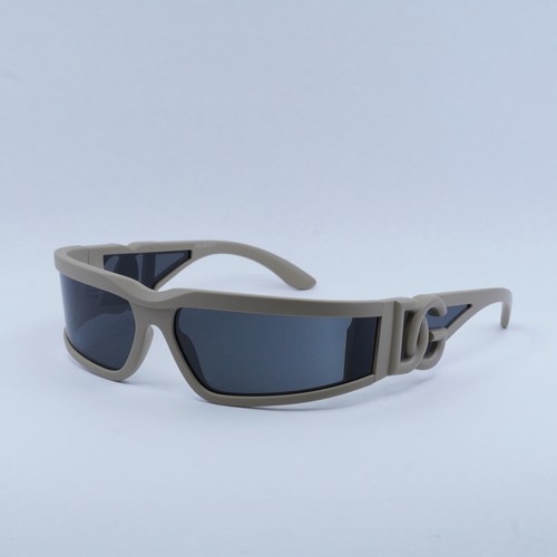 Pre-owned Dolce & Gabbana Dg6198 329287 Rubberized Beige/dark Grey 63-16-130 Sunglasses... In Gray