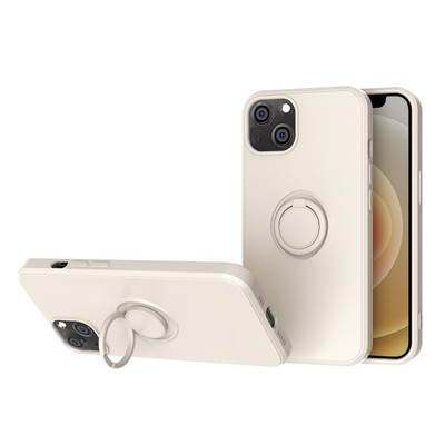 Secure Silicone Skin 360 Ring Holder Stand Back Case for White