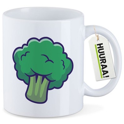 Kaffeetasse Brokkoli Comic Geschenkidee Brokkoli Geschenk Präsent Mitbringsel So