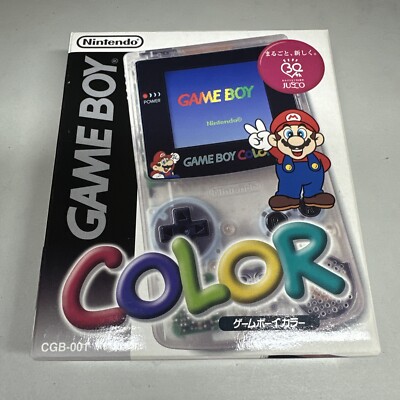 Nintendo GameBoy Color JUSCO Mario Clear  LIMITED CGB-001  Handheld Console MINT
