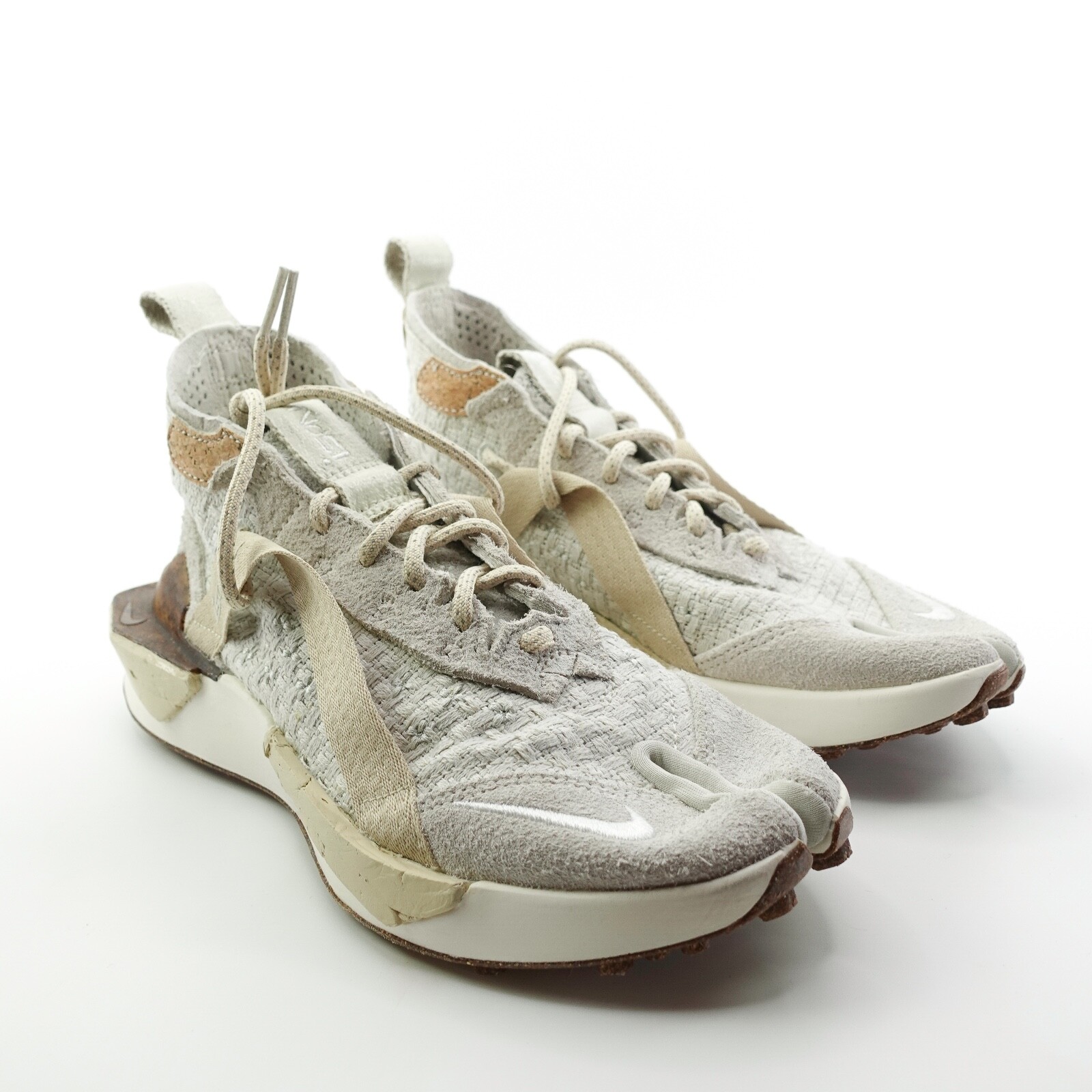 Pre-owned Nike Ispa Drifter Split Natural Shoes With Socks Mens 5.5 Cz0238 100 Womens 7 In Beige