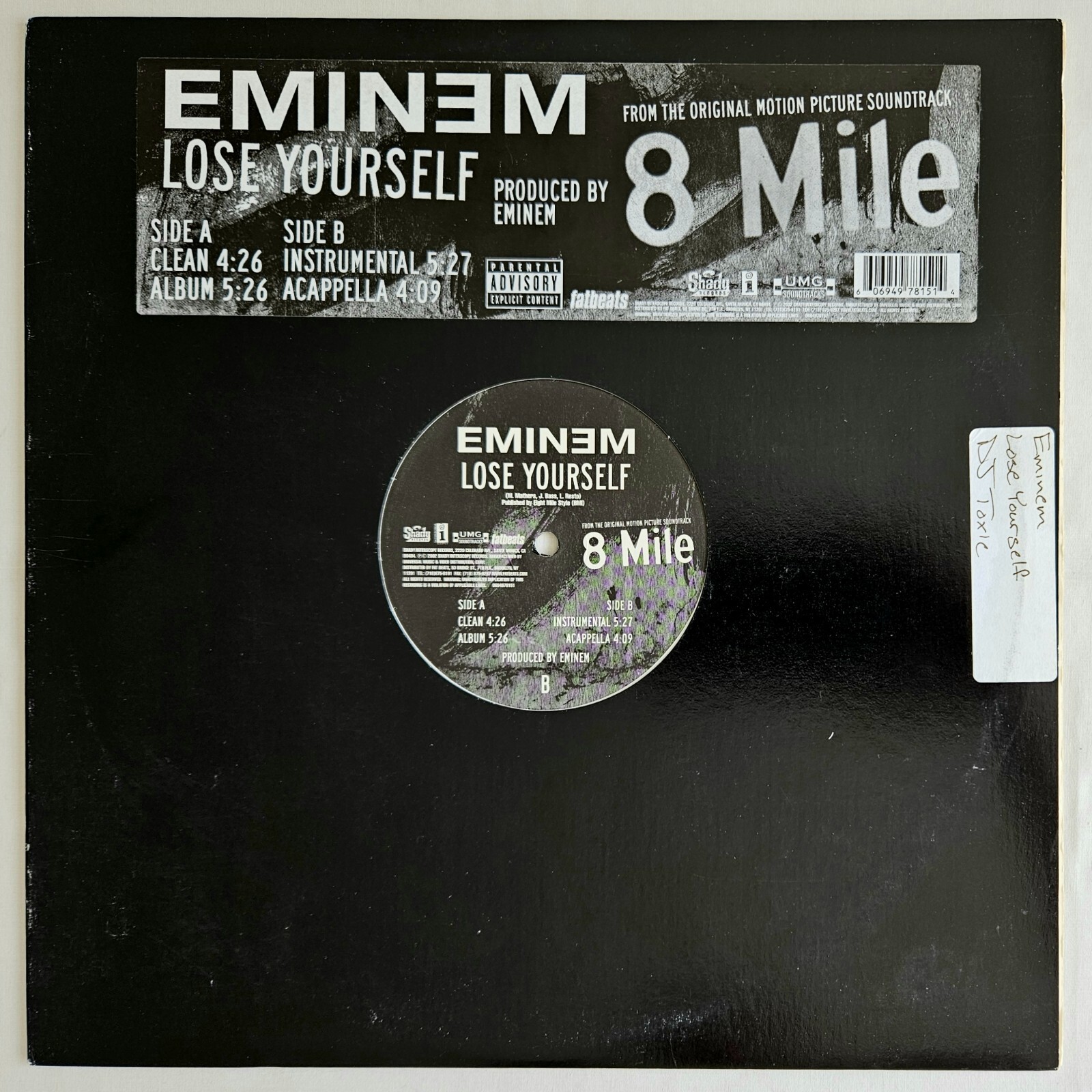 2002 - EMINEM - LOSE YOURSELF - INTERSCOPE RECORDS ORIGINAL