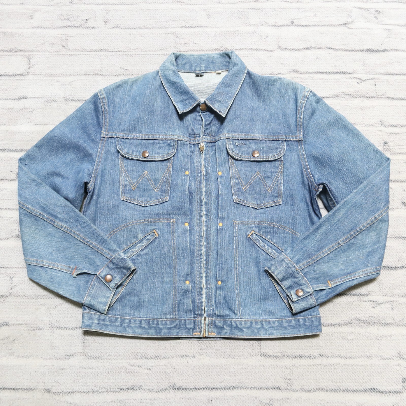 Vintage 50s Wrangler Blue Bell Denim Sanforized Jacket Made Vintage 50s Wrangler Blue Bell Denim Sanforized Jacket Made