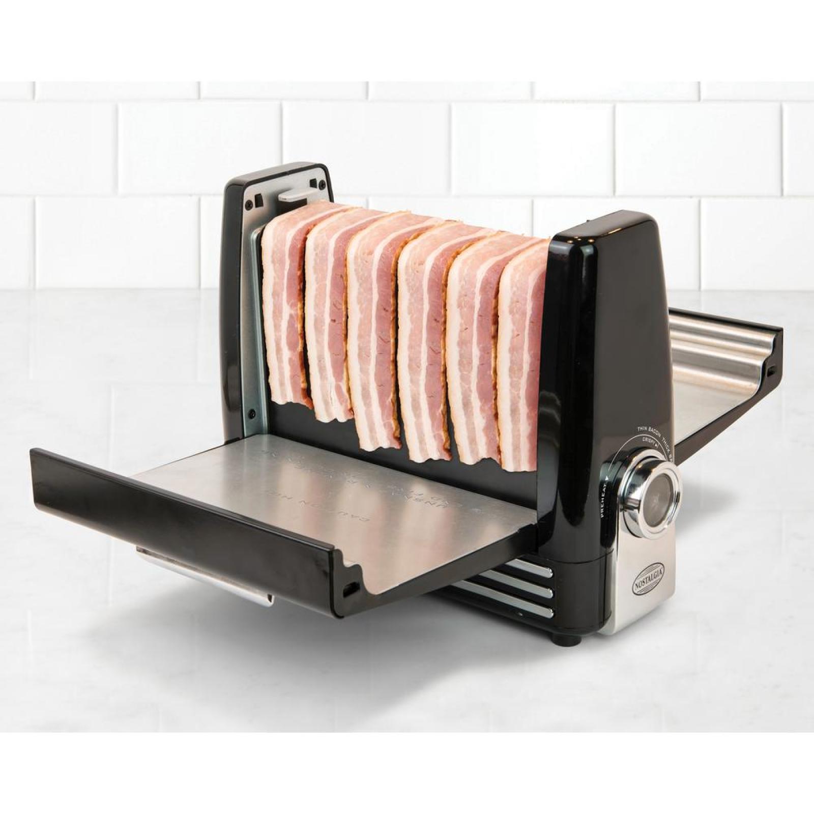 Nostalgia Electrics Bacon Express Cooker 6 Strip Bacon Cooking Grill Indoor