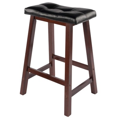 Mona Stool, 24'', Antique Walnut