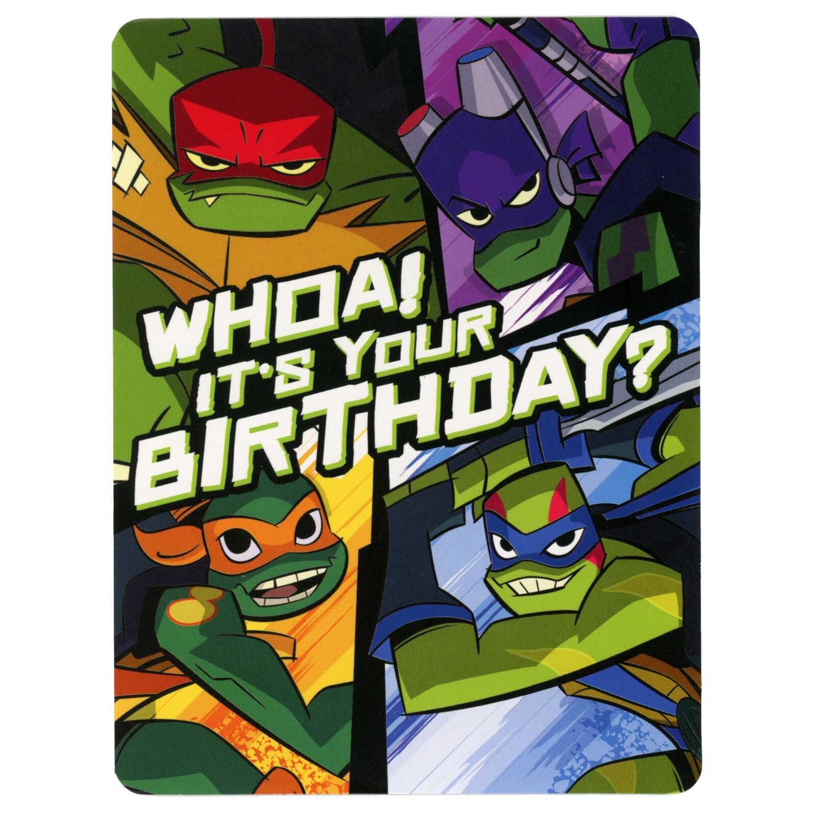 ninja-turtles-happy-birthday-card-for-boy-awesomeness-rules-fun-by-kid-squad-ebay