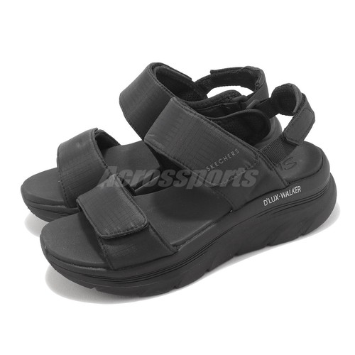 

Skechers D Lux Walker-Fresh Outlook Черные женские повседневные сандалии Shoesf 119817-BBK, Черный, D Lux Walker-fresh Outlook
