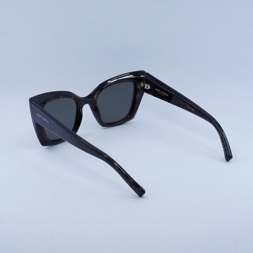 Pre-owned Saint Laurent Sl552 008 Dark Havana/grey 51-22-145 Sunglasses In Gray