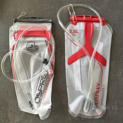 2  Pair Osprey Hydraulics LT Water Reservoir Hydration Bladder 2.5 L 85oz NEW