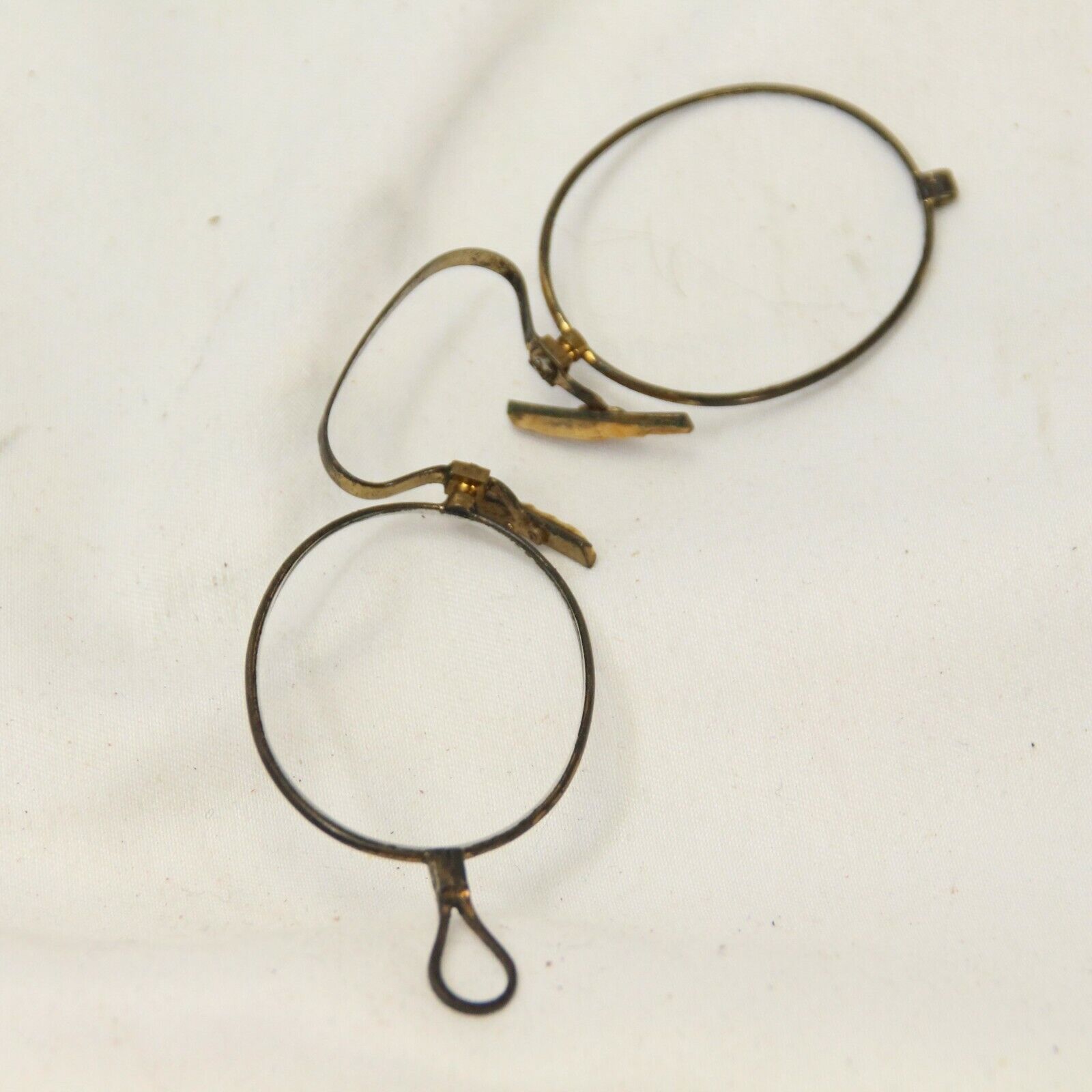 Vintage Antique Reading eyeglasses oval lens Magnifying
