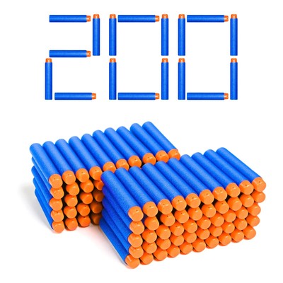 200 Nerf N Strike Blaster Compatible Dart Bullets, Compatible with All Elite ...