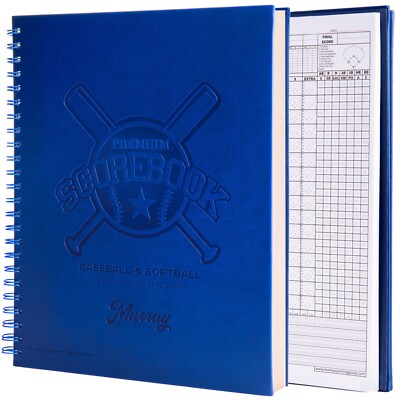 Murray Sporting Goods Premium Baseball Softball Scorebook - 60 Games