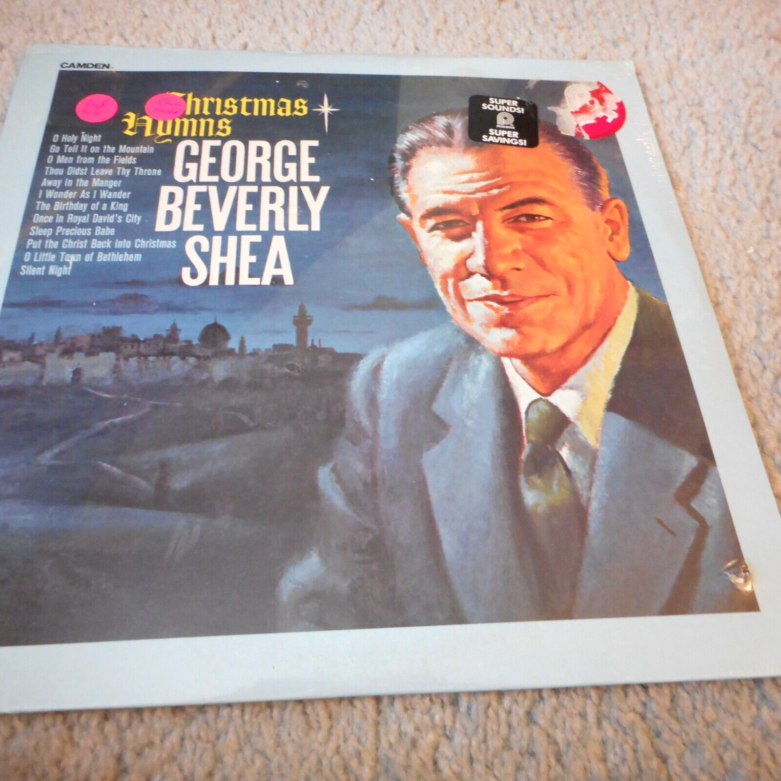 Vintage George Shea Christmas Hymns LP ACL-7079 Vinyl Record
