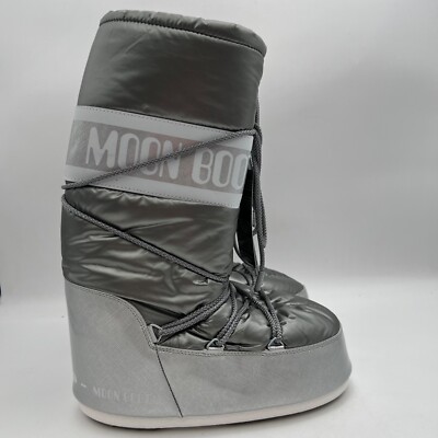 New Tecnica Original GRAY Moon Boots Women s US Size 9 / 10.5  New In Bag