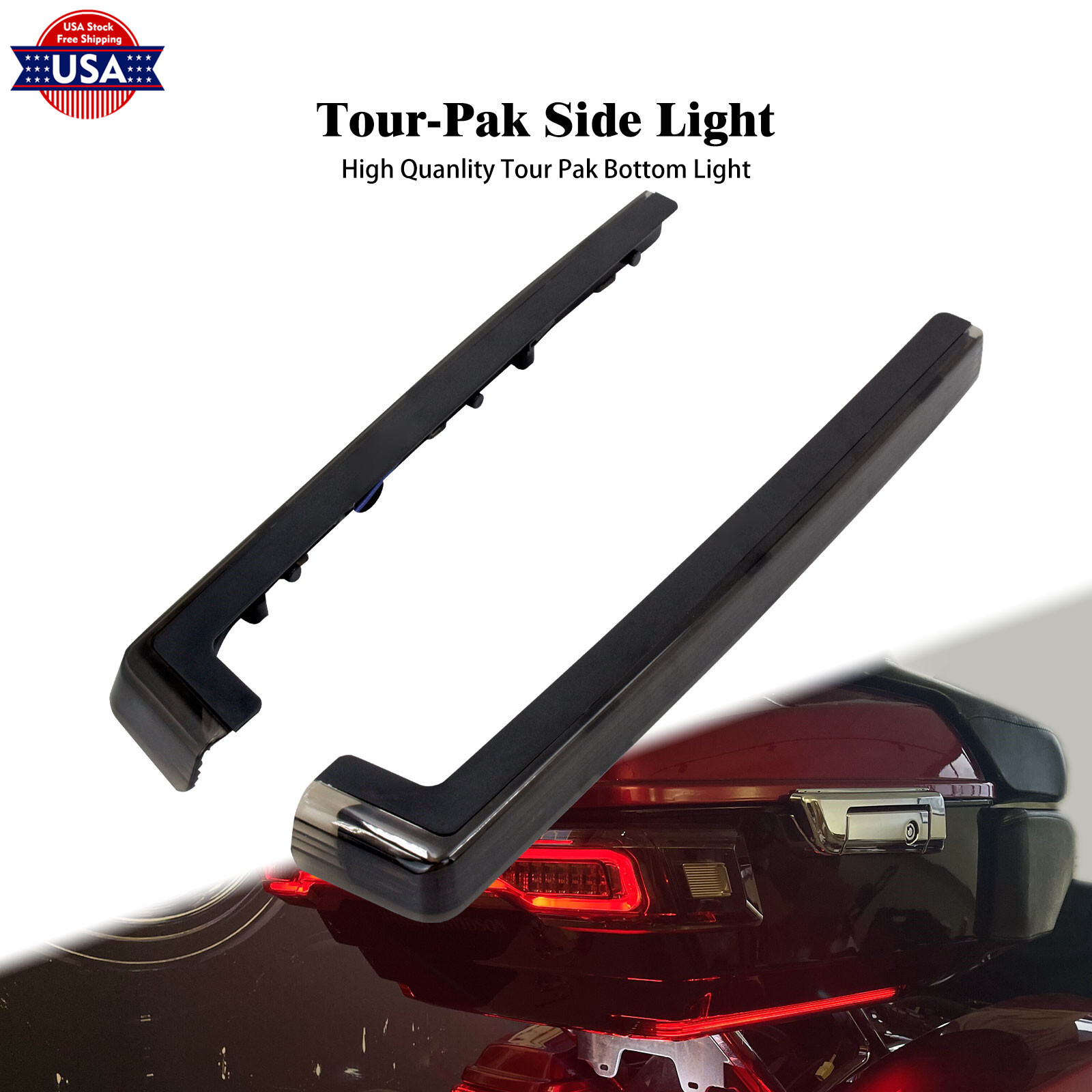 Tour Pack Accent Side Marker Panel LED Light Fit For Harley Touring 2006-2022