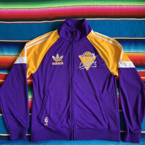 Adidas Los Angeles Lakers Warmup Full Zip Track Jacket Men's Adidas Los Angeles Lakers Warmup Full Zip Track Jacket Men's