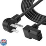 CERRXIAN 3.9FT 18AWG NEMA 5-15P to Down Angle IEC 320 C13 Computer Power Cord,10A/250V, 3 Prong AC Power Cord Cable for TV, Computer, Printer, Radio, Monitor, Laptop and More