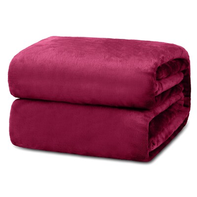 Faux Fur Fleece Blanket Large Sofa Mink Bed Throw Soft Warm Double & King Sizes