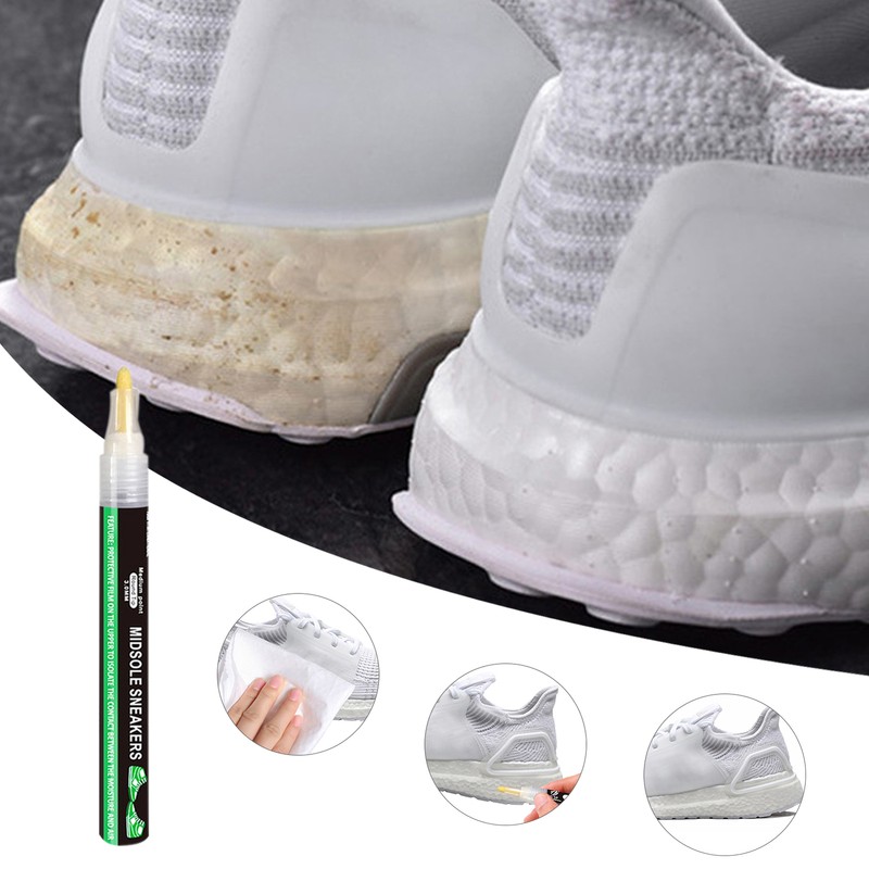 White Trainer Pen Midsole Restore Sneaker Marker Waterproof Shoe Whitener