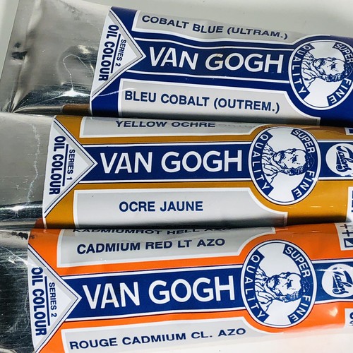 Lot 9 Tubes Of 40ml Van Gogh Oil Paint