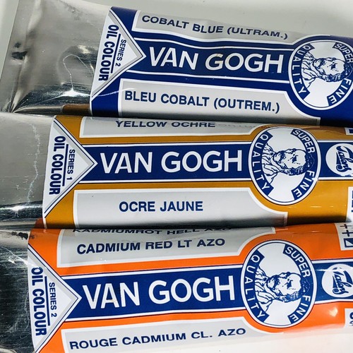 Lot 9 Tubes Of 40ml Van Gogh Oil Paint