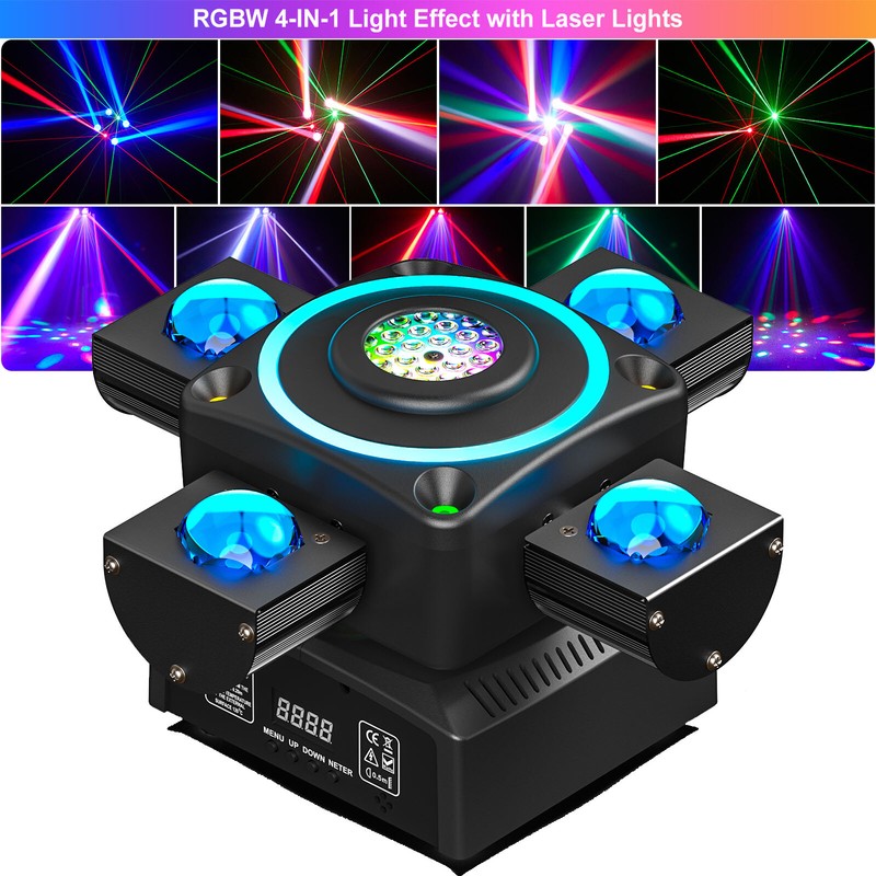 4 IN 1 RGBW DJ Light w/ Laser Effect 4