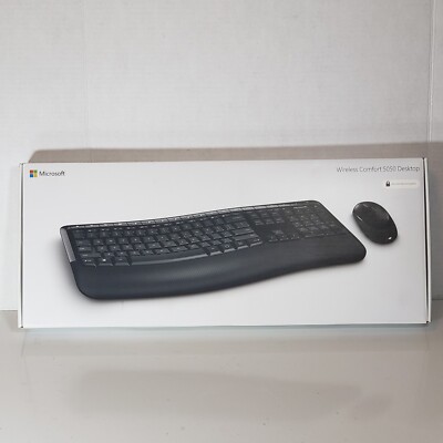Microsoft Comfort Desktop 5050 Full Size Wireless Keyboard & Mouse New Sealed