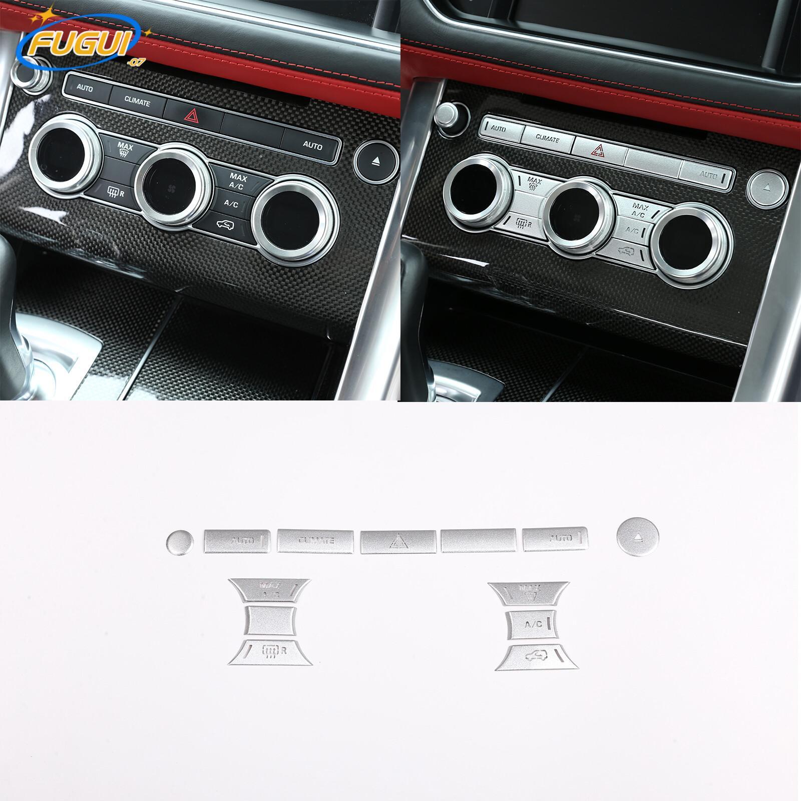 4pcs Climate Console Knob Ring Cover Trim Fit For Range Rover