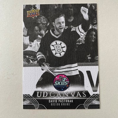 2023 Upper Deck Extended #C411 David Pastrnak UD Canvas Black and White