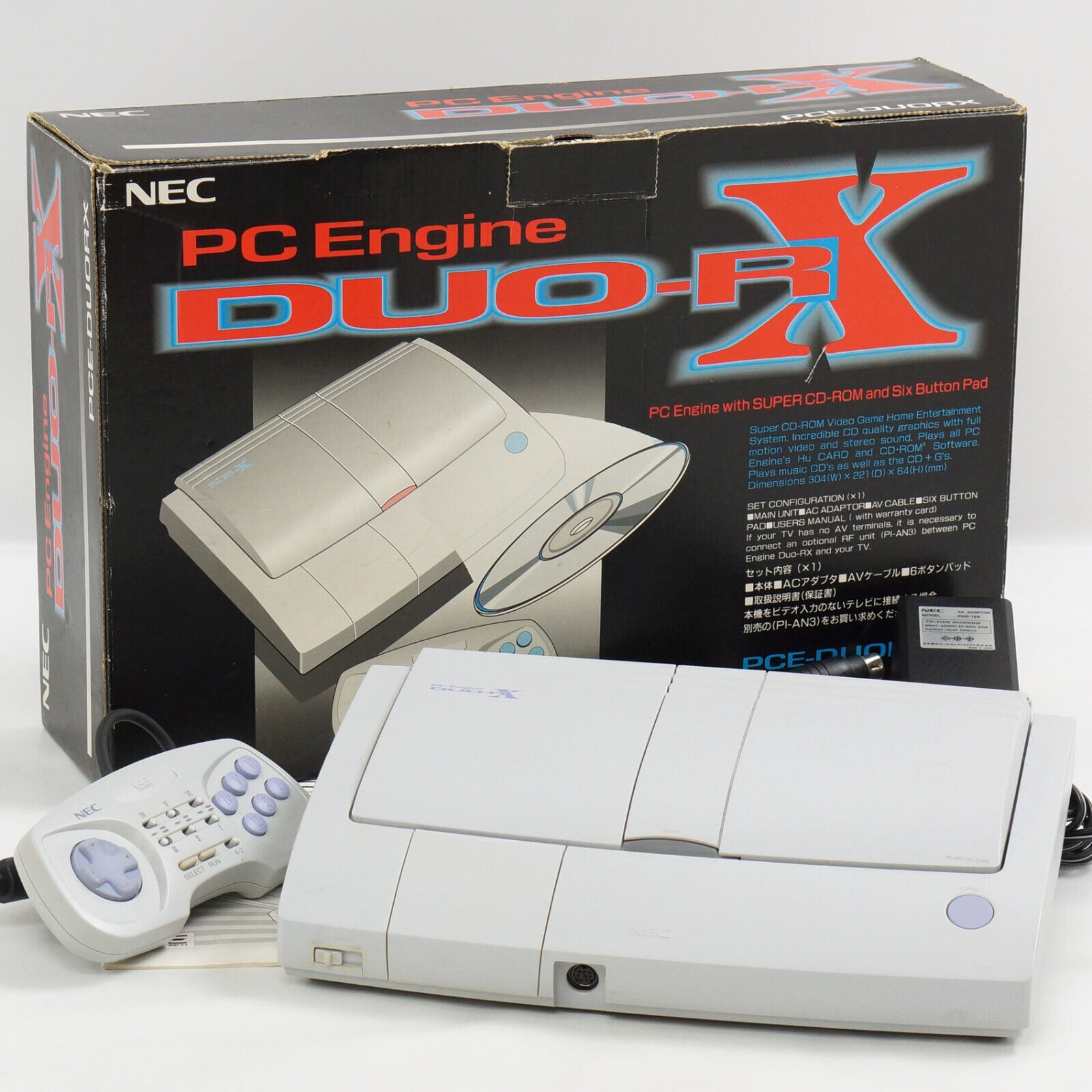 PC Engine DUO-RX Console Boxed Tested System 4513974YA JAPAN PC Engine DUO-RX Console Boxed Tested System 4513974YA JAPAN