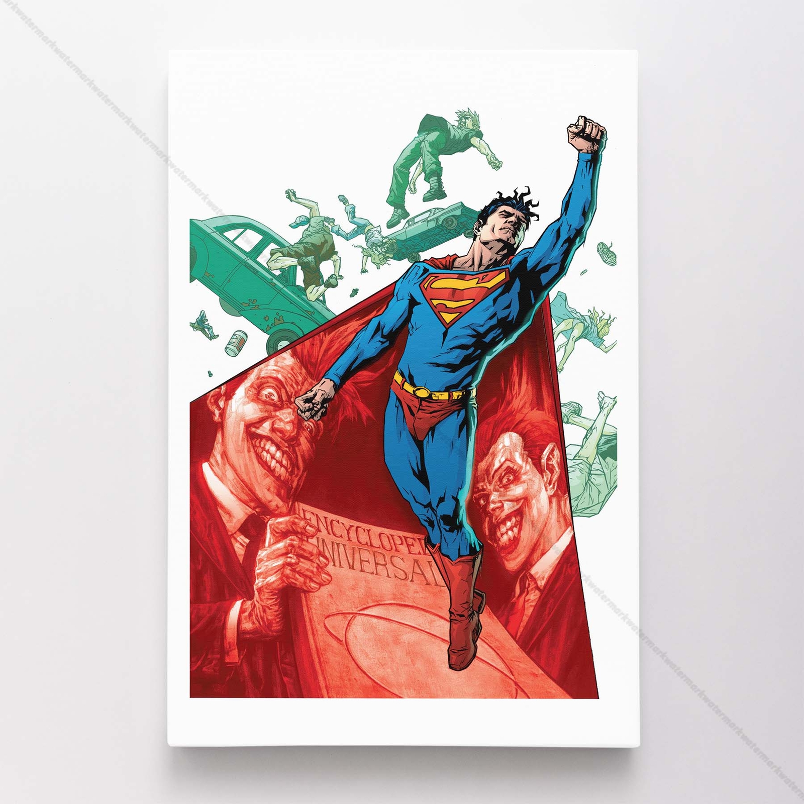 Superman Poster Canvas Comic Book Cover Art DC Print #12826