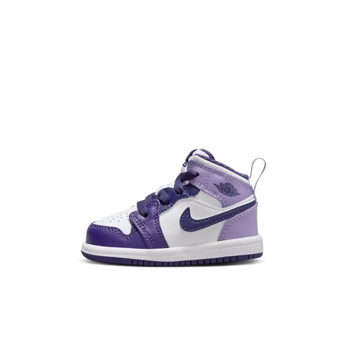 

[DQ8425-515] Кроссовки Air Jordan RETRO 1 MID для малышей «BLUEBERRY (TD)», Sky j purple/white/sky j light purple/sky j purple