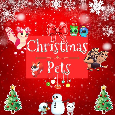 CHRISTMAS PETS || ADOPT FROM ME || TRUSTED SELLER || SAME-DAY || FREE GIFT  