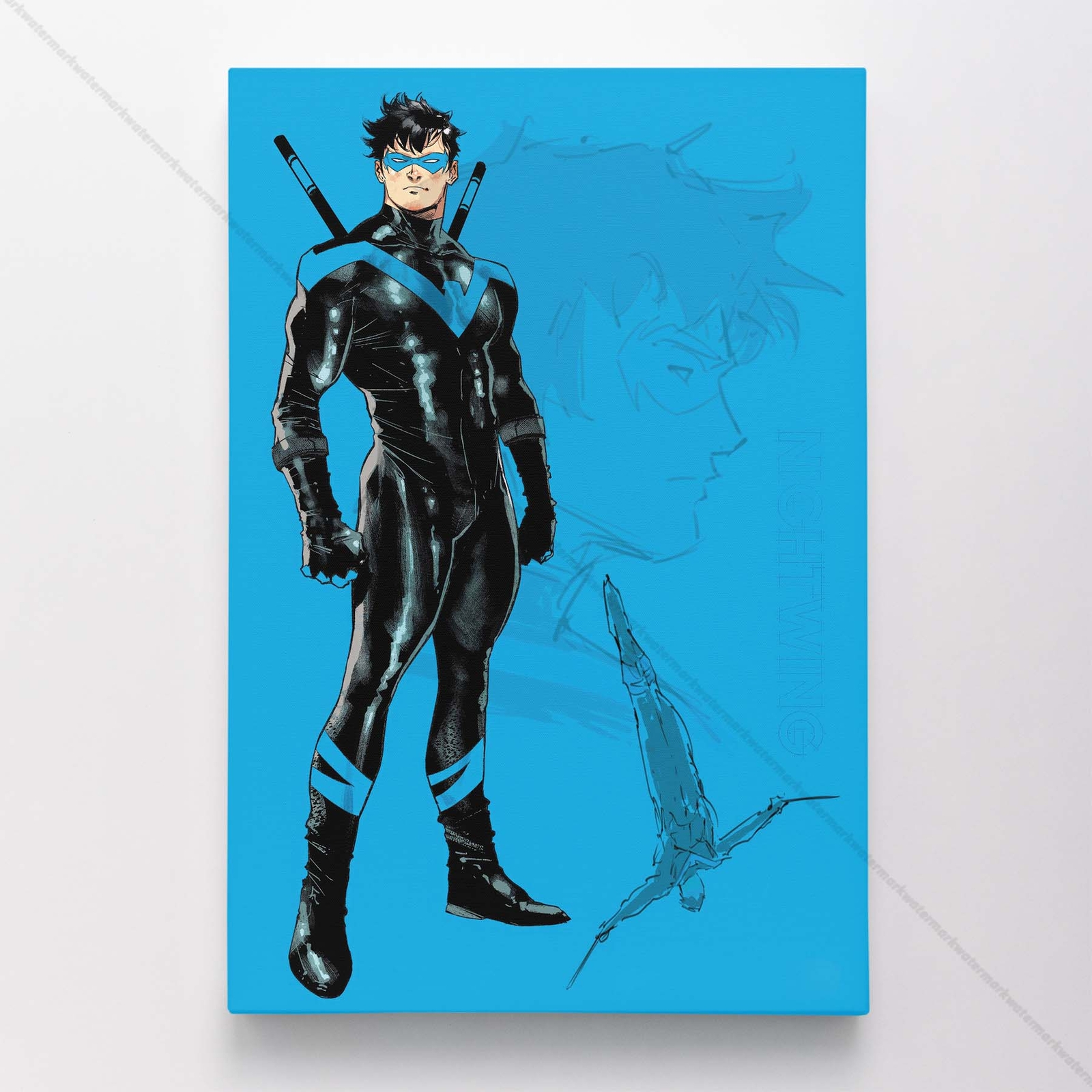 Nightwing Poster Canvas DC Comic Book Cover Art Print #13805