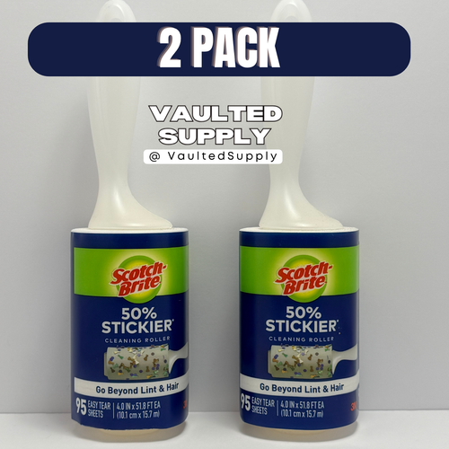 Scotch-Brite 50% Stickier Lint Roller 2 Pack