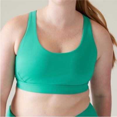 NWT Athleta Ultimate Ease Bra D-DD ''Tropics  Green