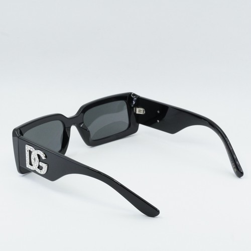 Pre-owned Dolce & Gabbana Dg4447b 501/87 Black/dark Grey 53-20-140 Sunglasses Authe... In Gray