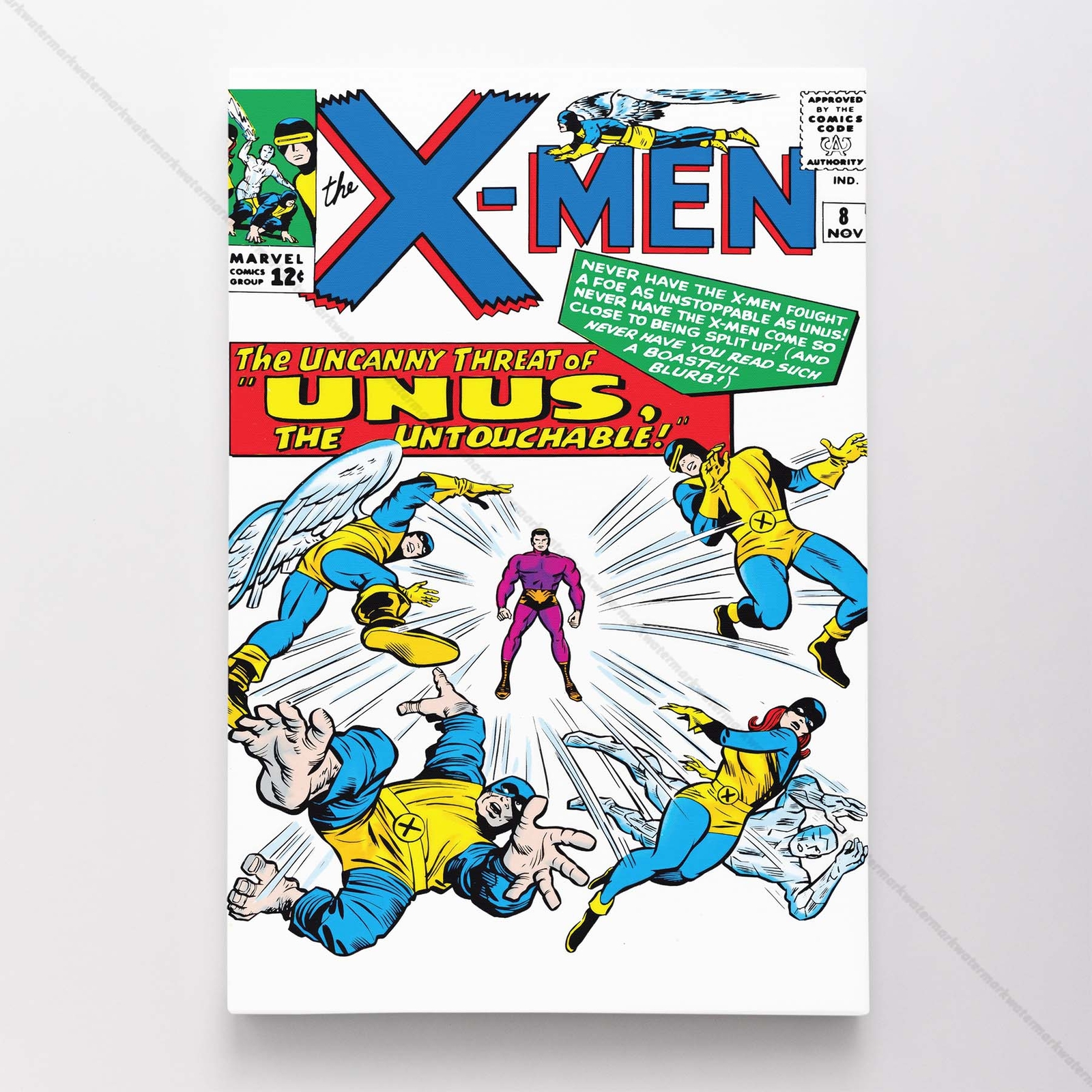 Uncanny X-Men Poster Canvas Vol 1 #8 Xmen Marvel Comic Book Art Print