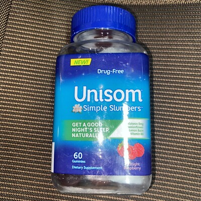 Unisom Simple Slumbers Midnight Raspberry Gummies-60 ct.