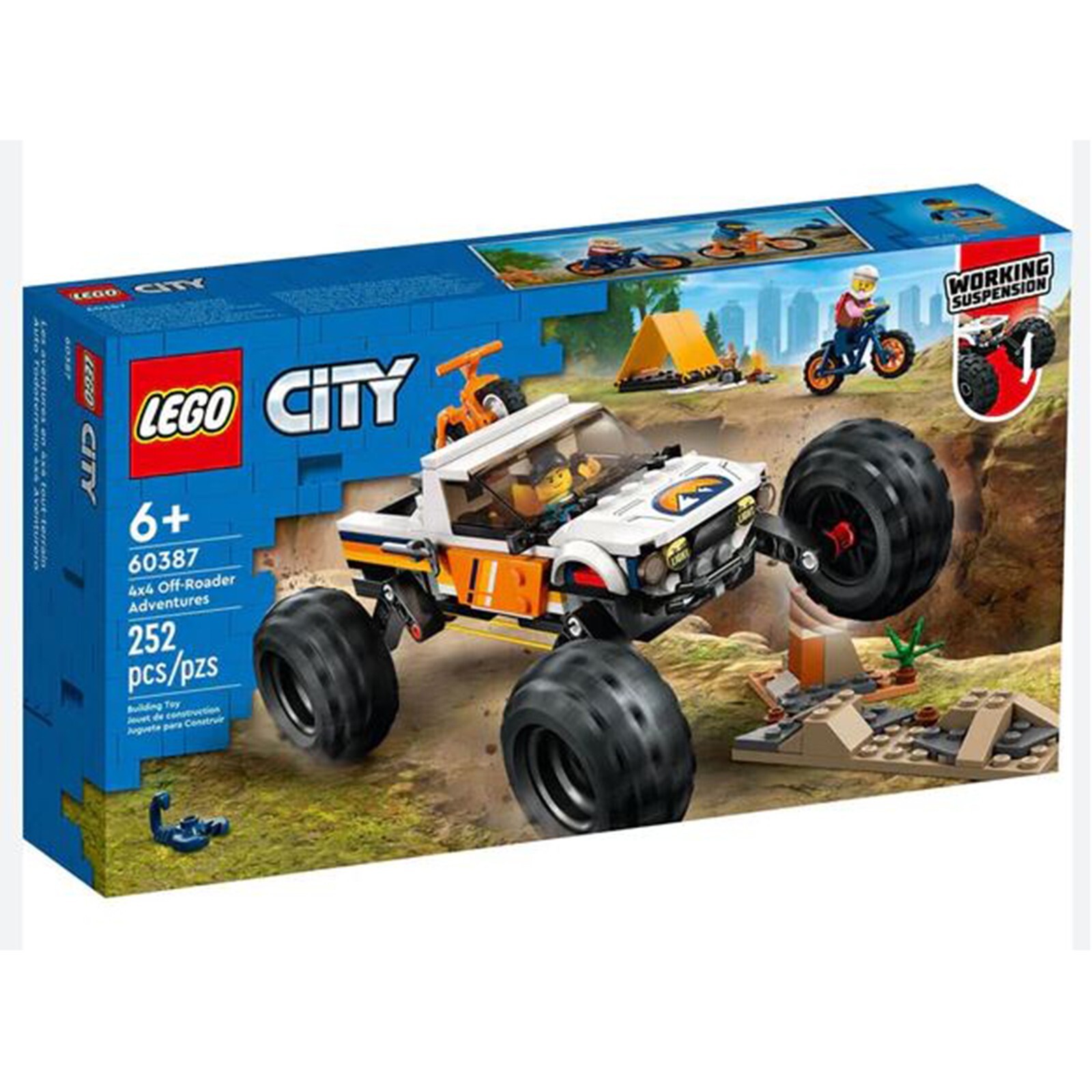 Конструктор LEGO City Приключения на внедорожниках 4x4 60387 НОВЫЙ