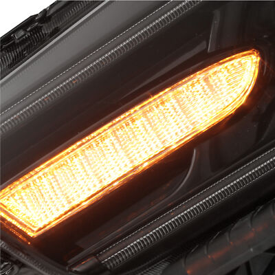 LED DRL Headlight Dual Beam Projectors Halogen Model For Dodge Charger 2011-2014