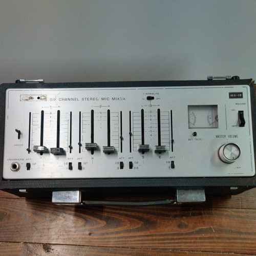 AS IS - Sony MX-12 Six Channel Stereo Mic Mixer--UNTESTED--AS IS / FOR PARTS