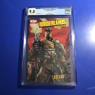 Borderlands Origins #1  CGC 9.0 1ST APPEARANCE ORIGIN ROLAND KEVIN HART IDW 2012