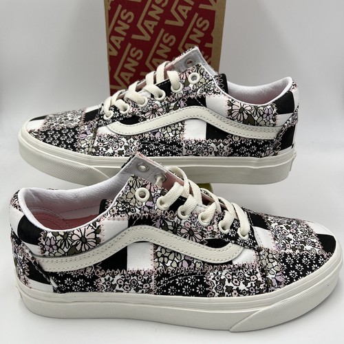 VANS★OLD SKOOL★FLORAL PLAID PATCHWORK★花柄 VANS OLD SKOOL FLORAL PLAID PATCHWORK UNISEX MEN SZ 8.5