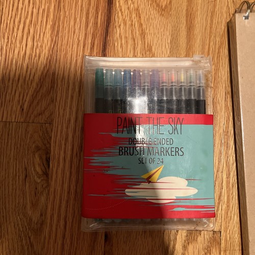 24ct With Unopened Sketchbook And Markers