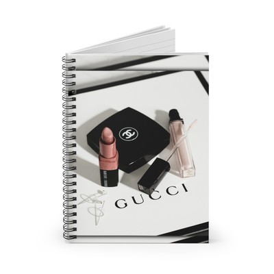 Gucci Chanel Spiral Notebook Ruled Print Luxury Notebook Uni