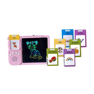 Talking Flash Cards Writing Tablet with Drawing Pad for Kids Toddlers Child